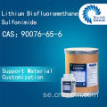 Litiumbistrifluorometansulfonimid fluorerat material